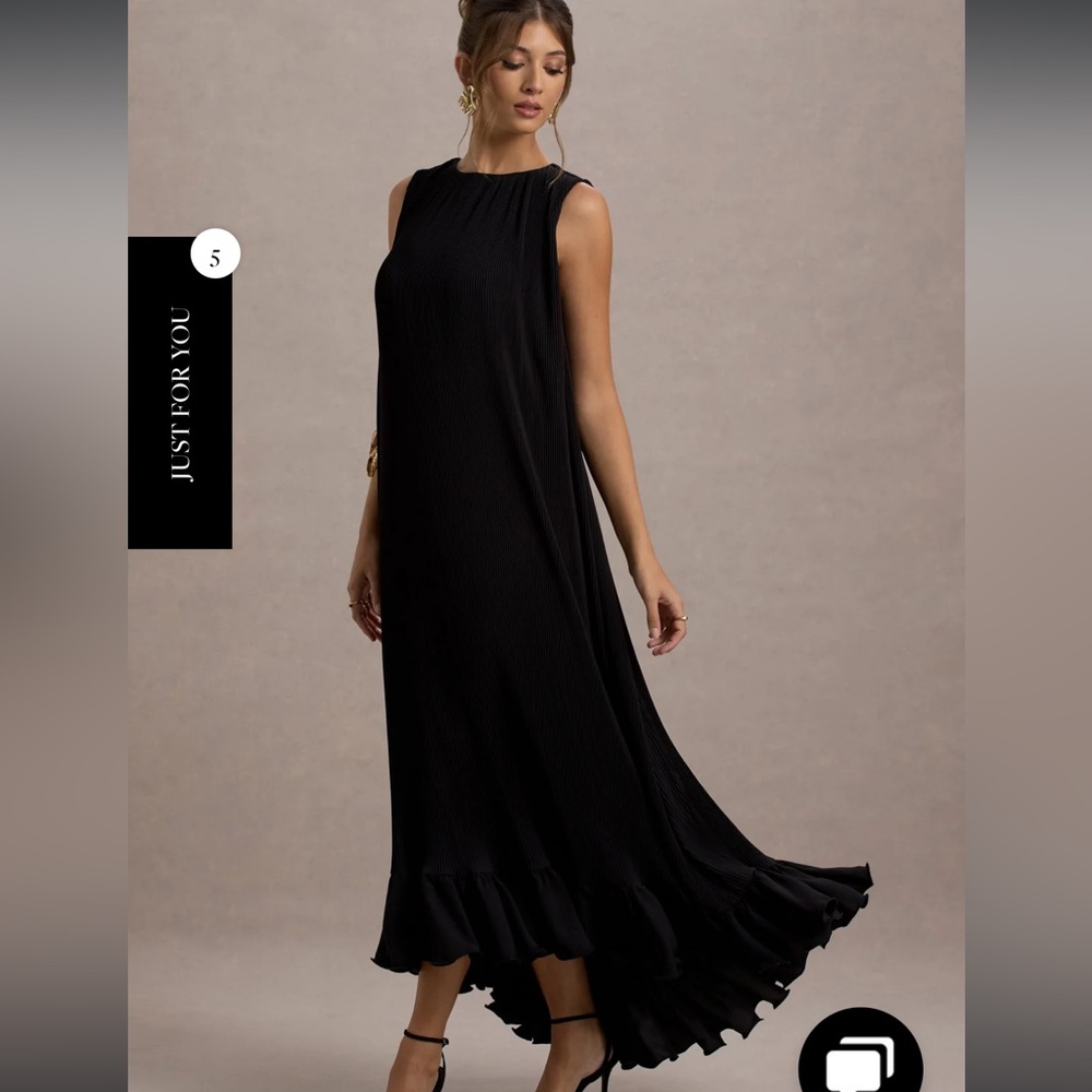 Chic Black Maxi Dress by Just For You